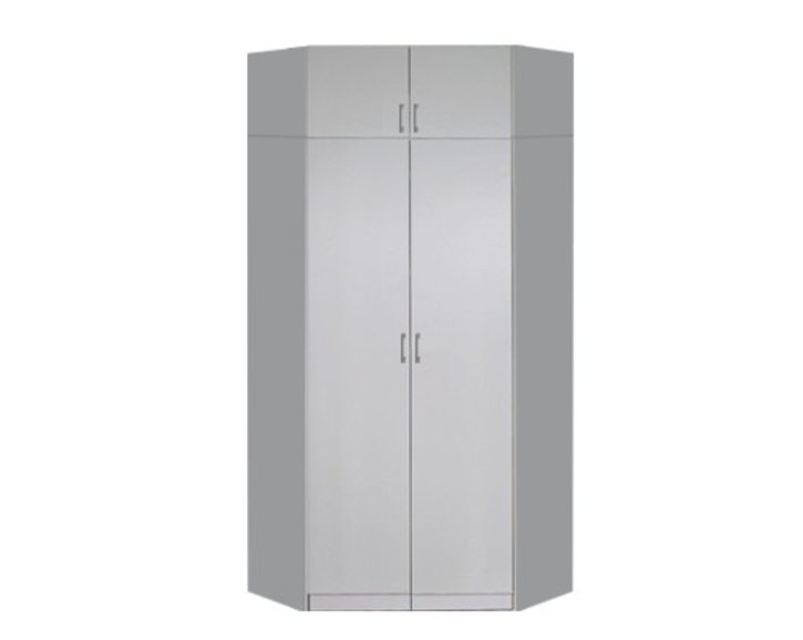 Rohová šatníková skriňa dvojdverová IA21550, biela Rohová šatníková skriňa dvojdverová IA21550, biela