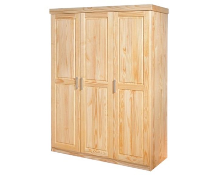 Šatníková skriňa 3D IA8883, masiv borovica