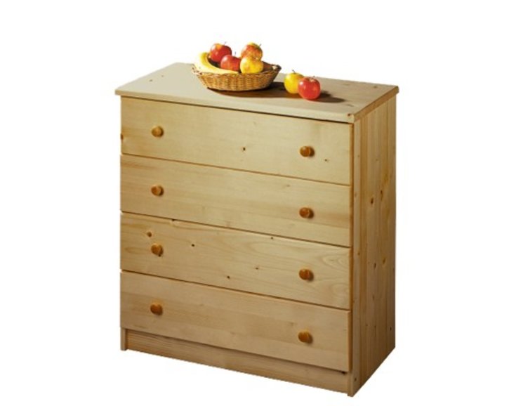 Komoda - 4 zásuvková IA817, masiv borovica Komoda - 4 zásuvková IA817, masiv borovica