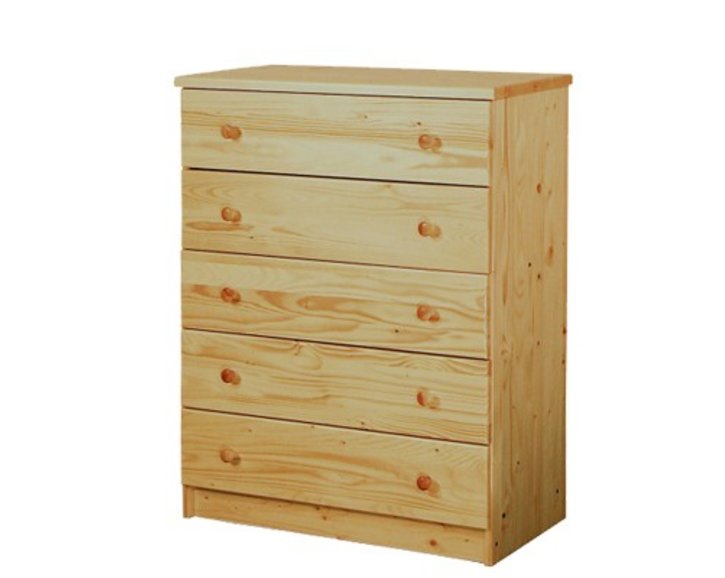 Komoda - 5 zásuvková IA823, masiv borovica Komoda - 5 zásuvková IA823, masiv borovica