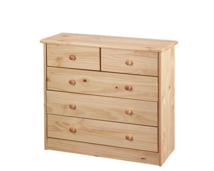 Komoda 5 zásuvková IA4, masiv borovica Komoda 5 zásuvková IA4, masiv borovica