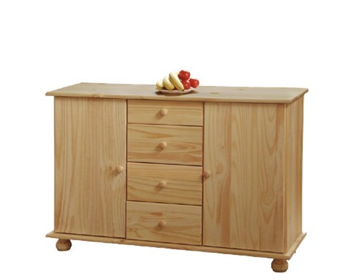 Komoda - Prádelník IA8045, masiv borovica