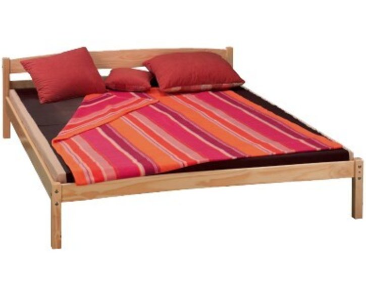 Posteľ z masivu - dvojlôžko IA7807 180x200, masiv borovica, nelakovaná Posteľ z masivu - dvojlôžko IA7807 180x200, masiv borovica, nelakovaná