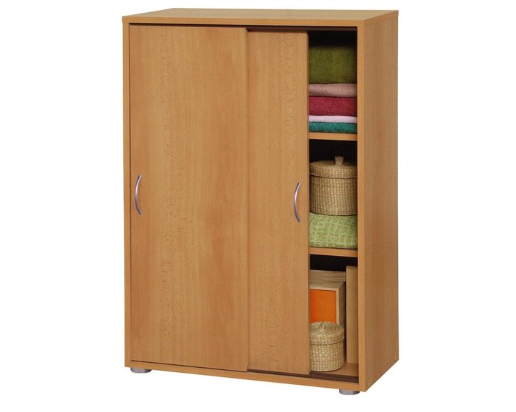 Komoda-prádelník s posuvnými dverami IA601A, lamino buk Komoda-prádelník s posuvnými dverami IA601A, lamino buk