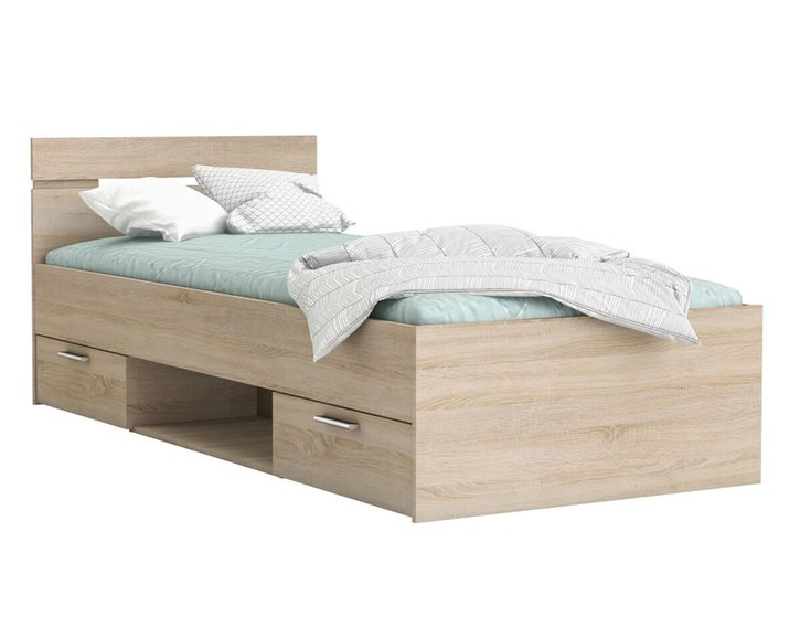 Multifunkčná posteľ s úložným priestorom Michigan 90x200, lamino, dub kronberg Multifunkčná posteľ s úložným priestorom Michigan 90x200, lamino, dub kronberg