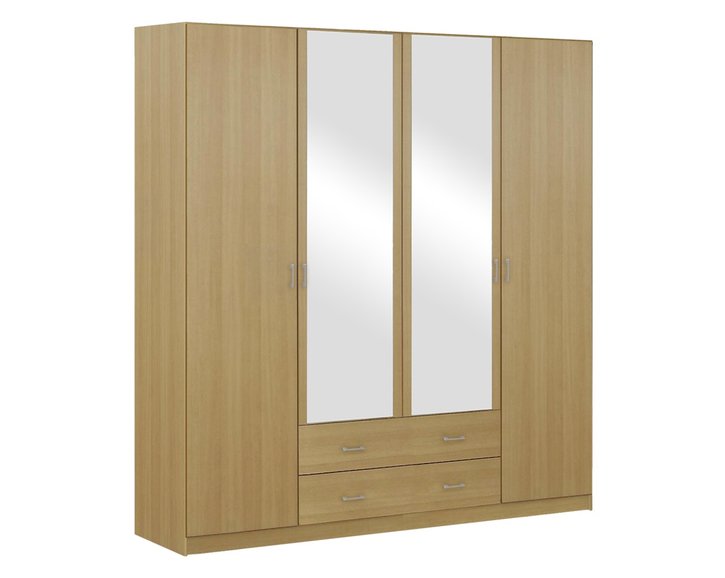 Šatníková skriňa štvordielna IA11540, buk