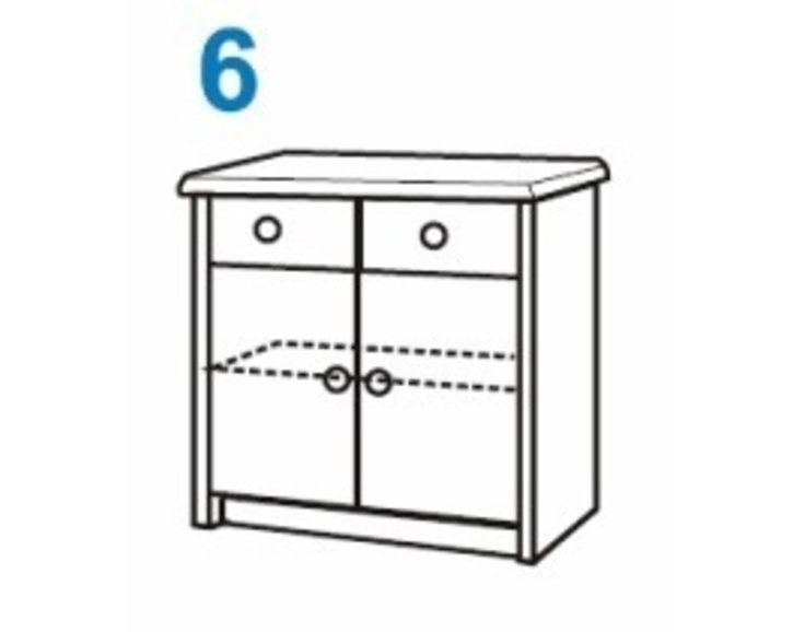 Komoda IA6, masiv borovica Komoda IA6, masiv borovica