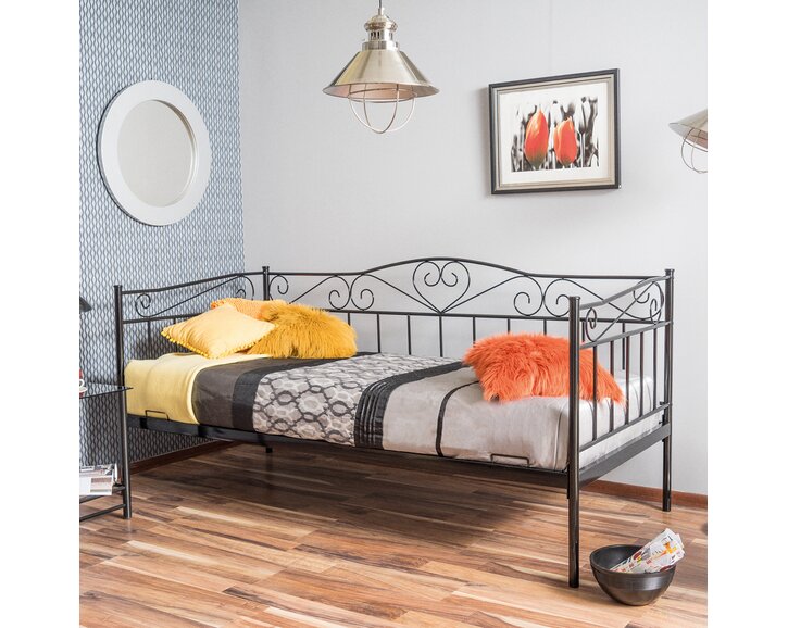 Kovové jednolôžko IA3121, 90x200 Kovové jednolôžko IA3121, 90x200