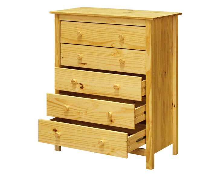 Komoda - 5 zásuvková IA8077, masiv smrek Komoda - 5 zásuvková IA8077, masiv smrek