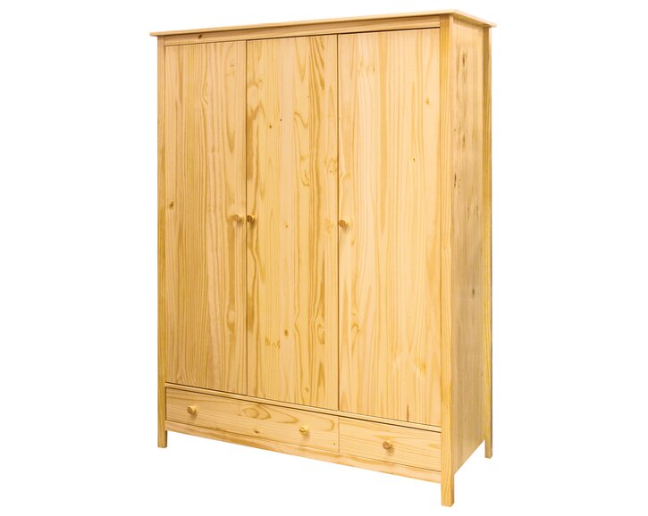 Skriňa 3-dverová IA8089 so zásuvkami, masív borovica Skriňa 3-dverová IA8089 so zásuvkami, masív borovica