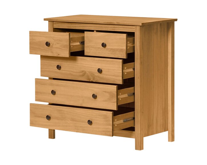 Komoda 5 zásuvková IA8091V, masiv borovica Komoda 5 zásuvková IA8091V, masiv borovica