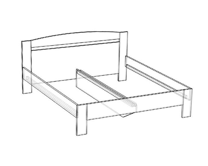 Manželská posteľ Maria 160x200, 180x200, lamino