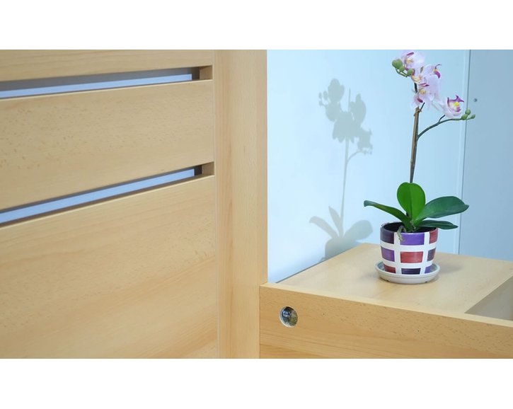 Zvýšená posteľ jednolôžko CANARIA 80x220, 90x220