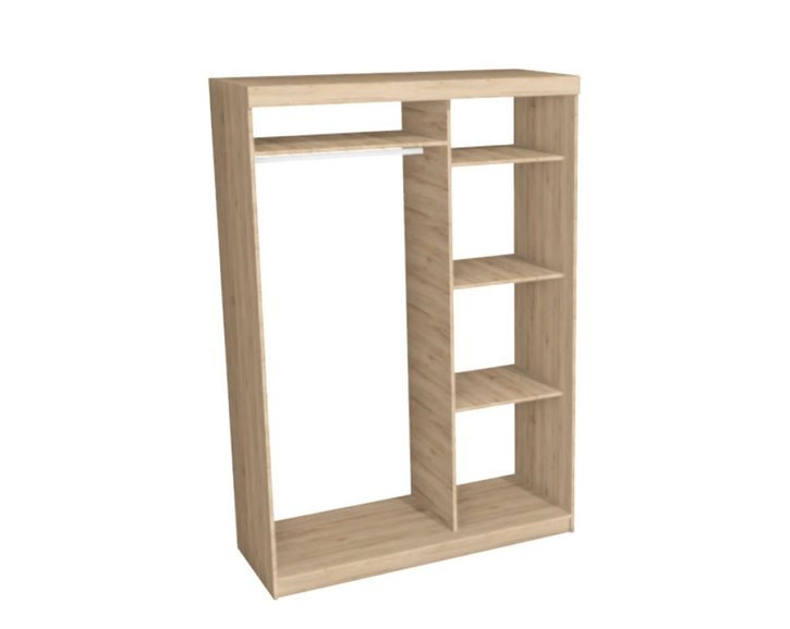 Kombinovaná skrina s posuvnými dverami EVITA 15, šírka 150 cm.