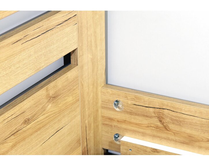 Posteľ dvojlôžko Bereta - detail spoja Posteľ dvojlôžko Bereta - detail spoja