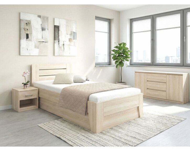 Posteľ s úložným priestorom CANARIA 80x200, 90x200