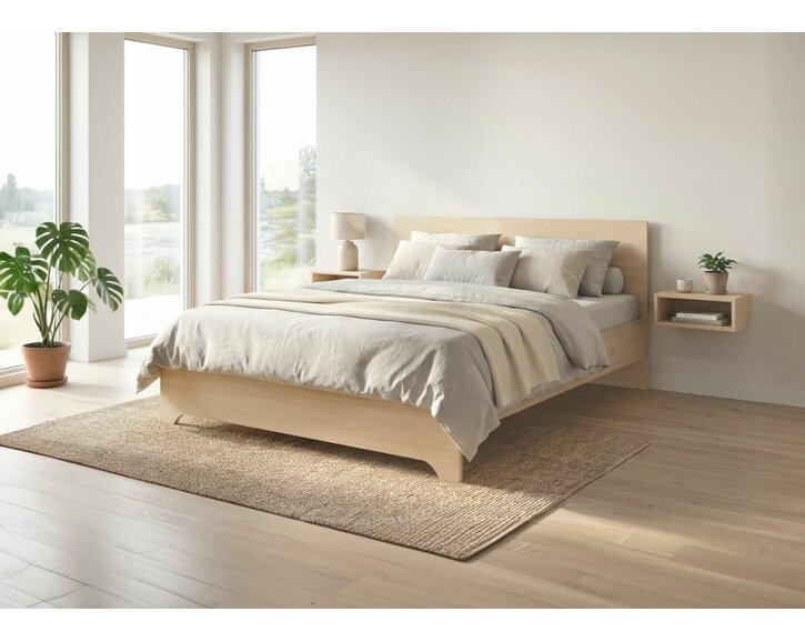 Manželská posteľ z lamina HUGO