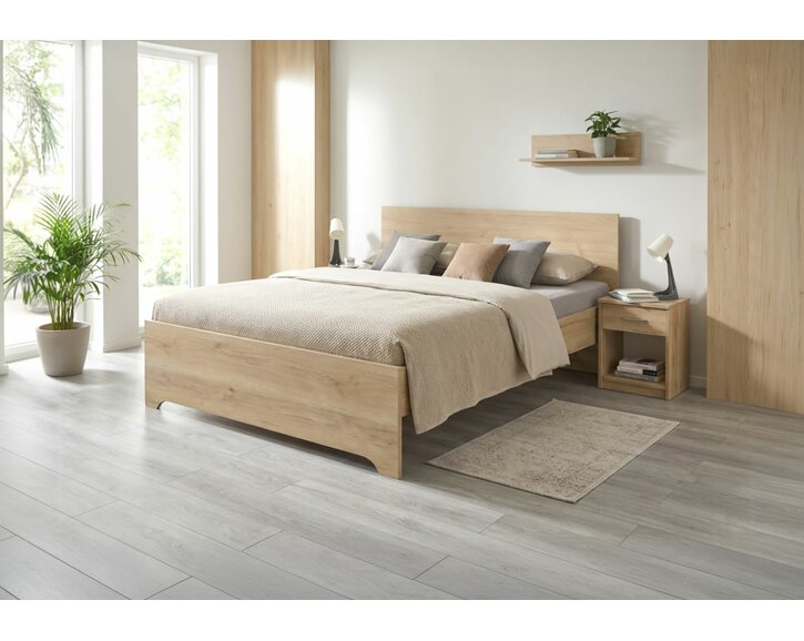 Manželská posteľ z lamina HUGO