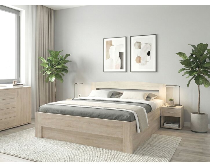 Manželská posteľ s úložným priestorom Maria, bočný výklop, 160x200, 180x200.