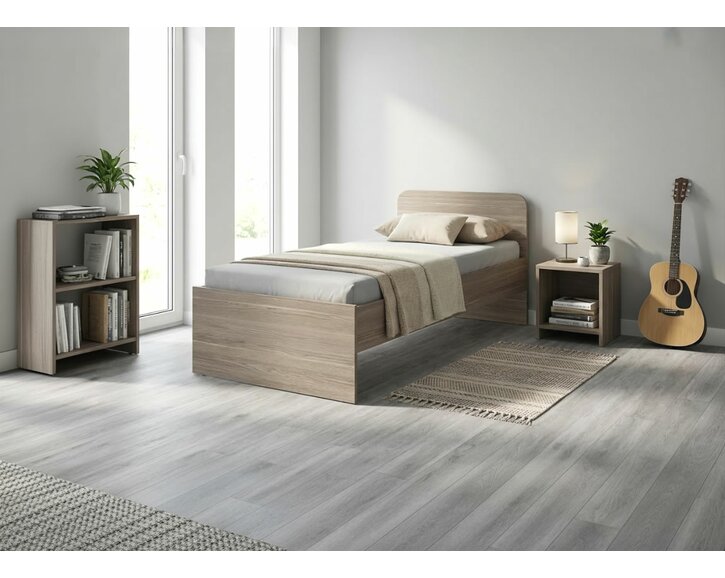 Zvýšená jednolôžková posteľ z lamina OTO Zvýšená jednolôžková posteľ z lamina OTO