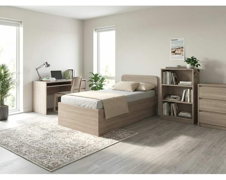 Posteľ jednolôžko s úložným priestorom OTO, bočné vyklápanie