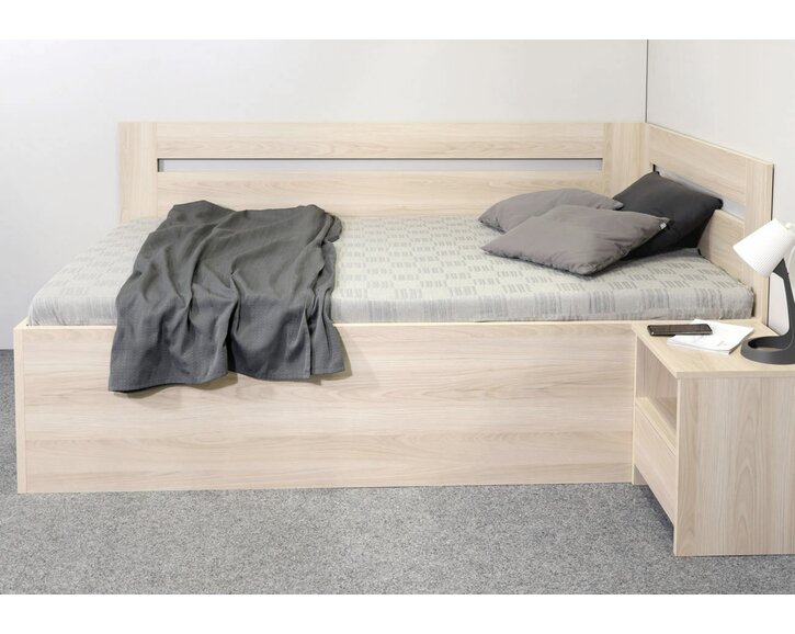 Bočný pohľad - Rohová úložná posteľ Richardo Bočný pohľad - Rohová úložná posteľ Richardo