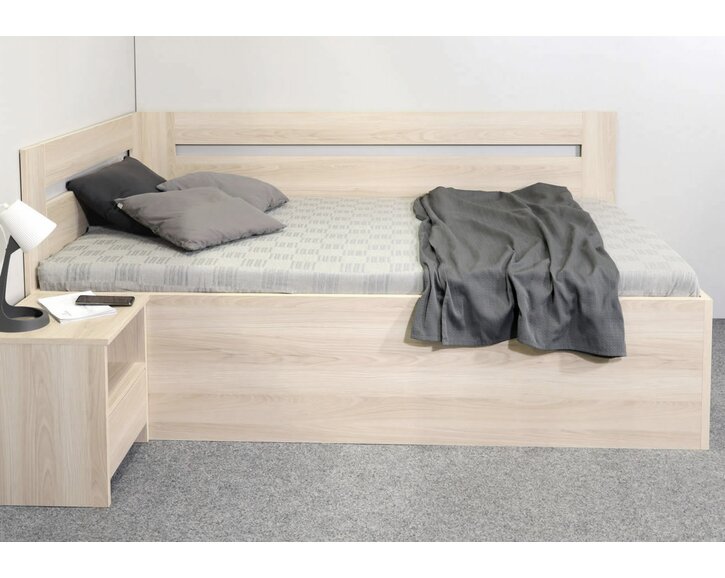 Bočný pohľad - Rohová úložná posteľ Richardo Bočný pohľad - Rohová úložná posteľ Richardo