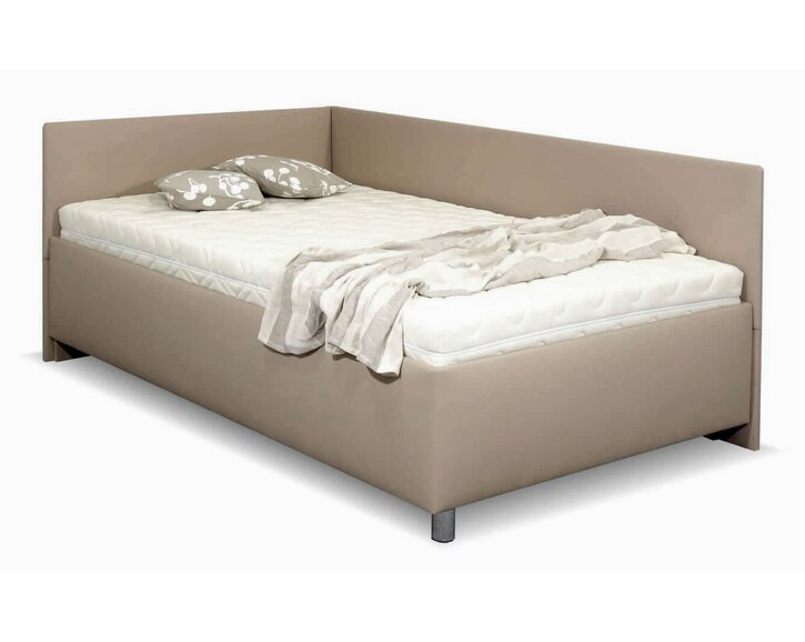 Vyvýšená čalúnená posteľ s úložným priestorom Ryana, 140x200