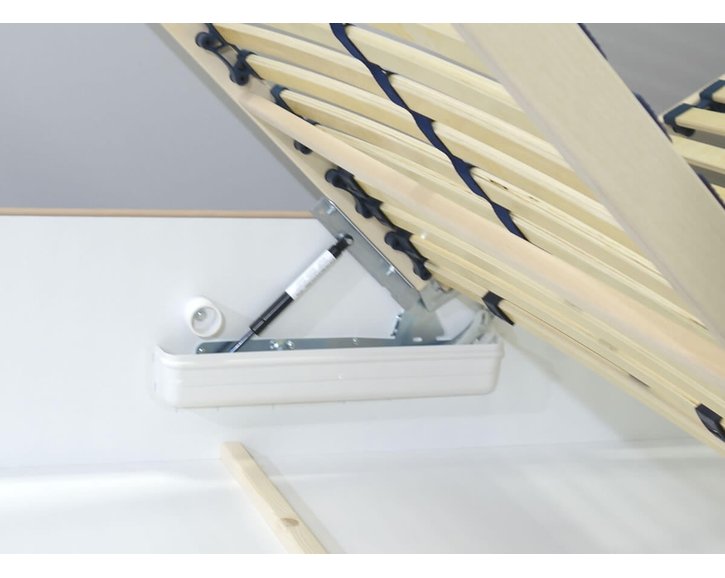 Čalúnená posteľ s úložným priestorom Crissy, 140x200, béžová