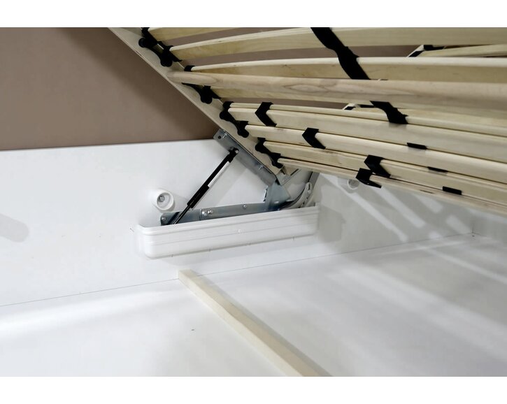 Vyvýšená čalúnená posteľ s úložným priestorom Lyoneta, 120x200, svetlo hnedá Vyvýšená čalúnená posteľ s úložným priestorom Lyoneta, 120x200, svetlo hnedá