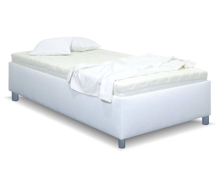 Vyvýšená váľanda s úložným priestorom Roneta, 120x200cm, biela Vyvýšená váľanda s úložným priestorom Roneta, 120x200cm, biela