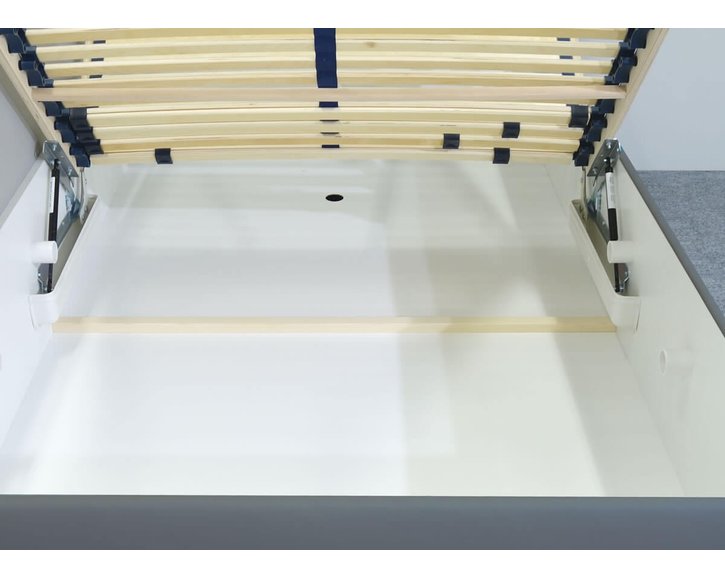 Vyvýšená váľanda s úložným priestorom Roneta, 120x200, tmavo šedá Vyvýšená váľanda s úložným priestorom Roneta, 120x200, tmavo šedá