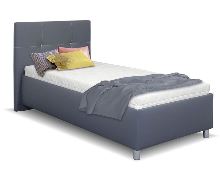 Čalúnená posteľ s úložným priestorom Crissy 90x200