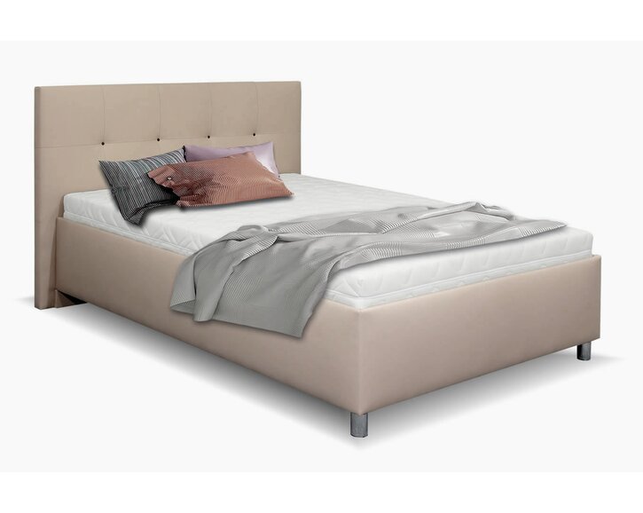 Čalúnená posteľ s úložným priestorom Crissy, 140x200