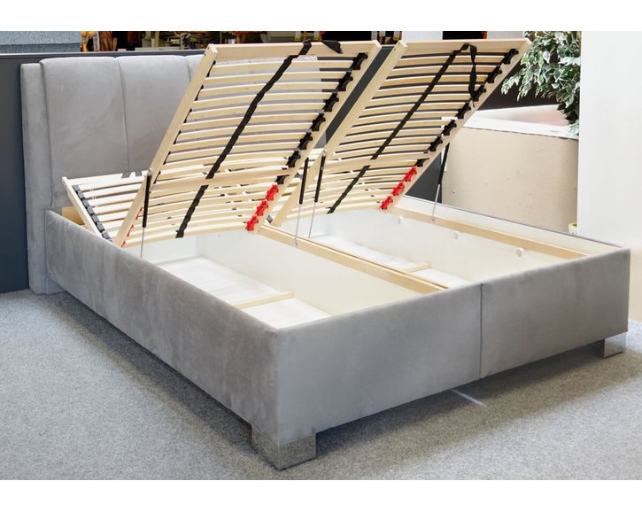 Vysoká čalúnená posteľ s úložným priestorom Guvernér, 160x210