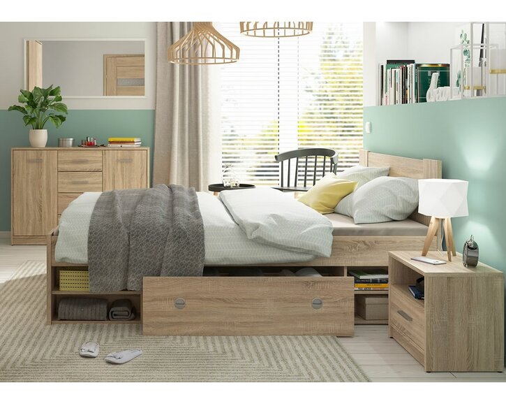 Konštrukcia - Posteľ s úložným priestorom Nepoli