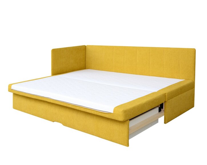 Rozkládacia váľanda PALOMA, Uni, hořčicová Rozkládacia váľanda PALOMA, Uni, hořčicová