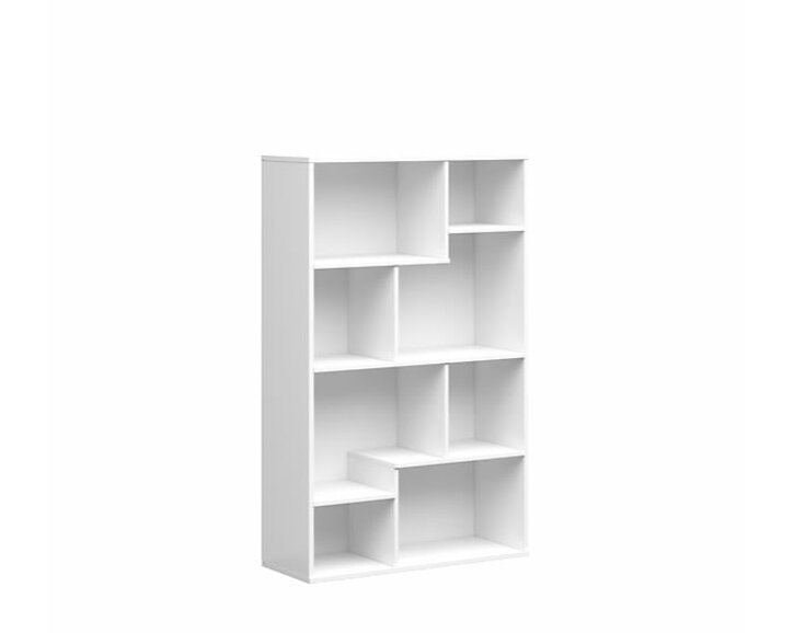 Stredný regál TETRIS 140, biela lesk  Stredný regál TETRIS 140, biela lesk