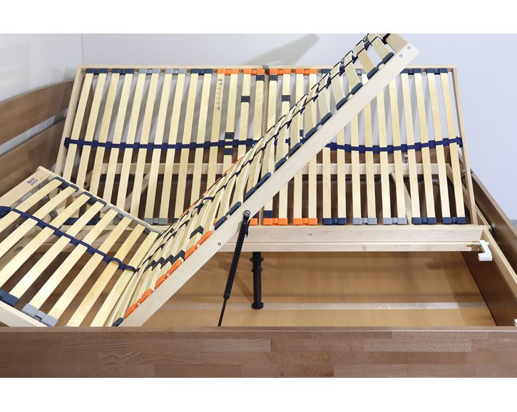 Výklopy - posteľ s úložným priestorom ANTONIO, masív buk