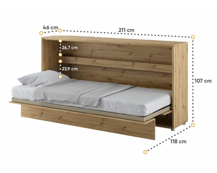 Sklápacia posteľ MONTERASSO Sklápacia posteľ MONTERASSO