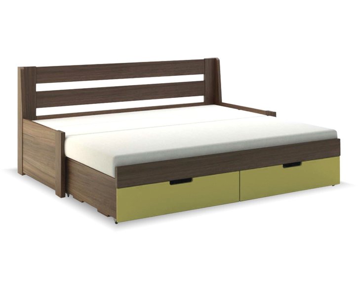 Rozkladacia posteľ s úložným priestorom FLEXI B, lamino