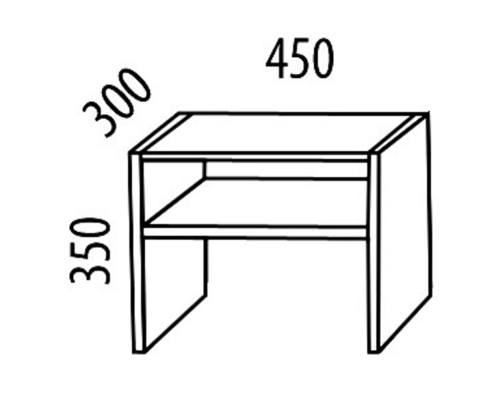Nočný stolík z masívu Relax demont č.209/S, masív smrek Nočný stolík z masívu Relax demont č.209/S, masív smrek