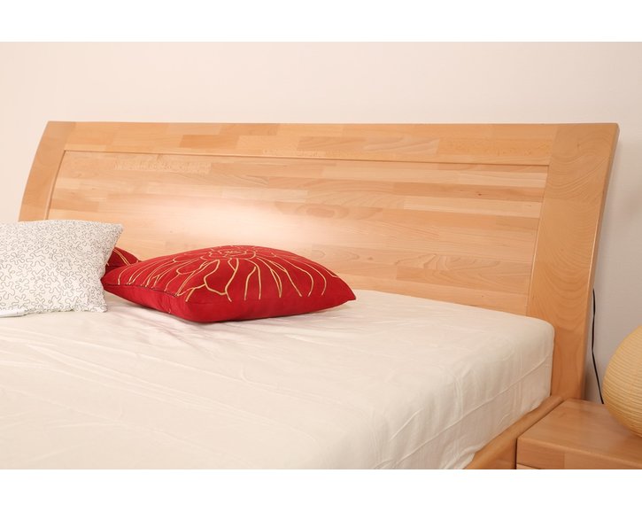 Manželská posteľ s úložným priestorom z masívu SOFIA F118/F139