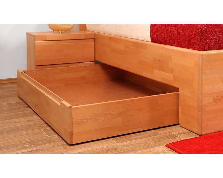 Šuplík pod posteľ F134, masív buk