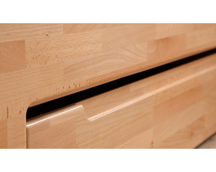 Šuplík pod posteľ F134, masív buk