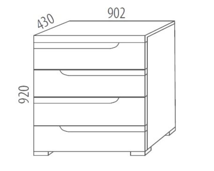 Komoda zásuvková F151, masív buk Komoda zásuvková F151, masív buk