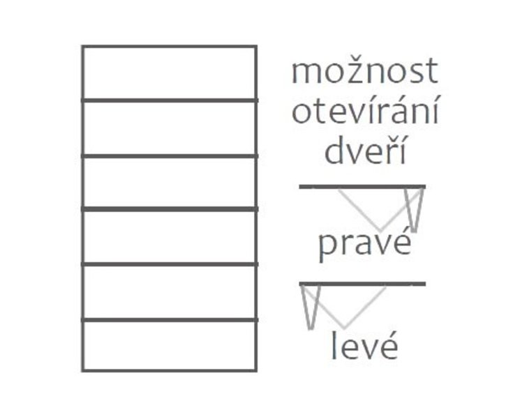 Šatníková skriňa - policová F155, masív buk Šatníková skriňa - policová F155, masív buk