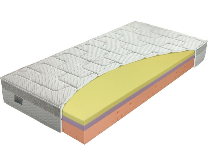 Stredne tvrdý matrac GALAXY VISCOSTAR 25cm, 80x200cm, 140kg, pamäťová pena