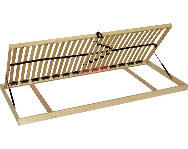 Vyklápací lamelový rošt Double BV, bočný výklop, 120x200