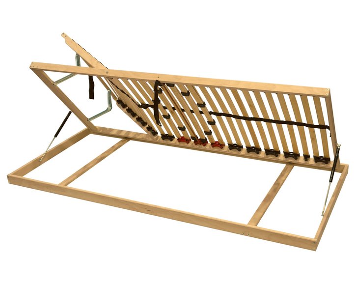 Vyklápací polohovací rošt DOUBLE BVH, bočný výklop, 120x200, ľavý